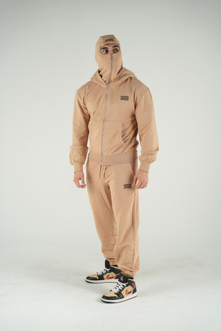 Beige Balaclava Tracksuit