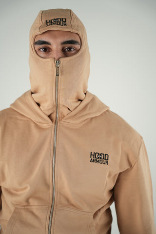 Beige Balaclava Tracksuit